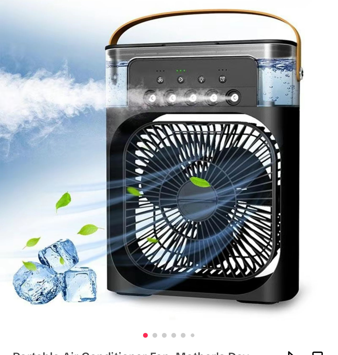 Portable 3-in-1 Air Cooler Fan – Mini AC for Room, Office & Car | Fast Cooling + Humidifier | Ships from USA ???? | TikTok & Amazon Hot Seller!