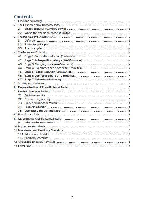 The Practical Proof Interview | Evidence-Based Interview Guide