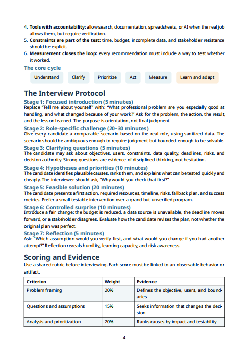The Practical Proof Interview | Evidence-Based Interview Guide